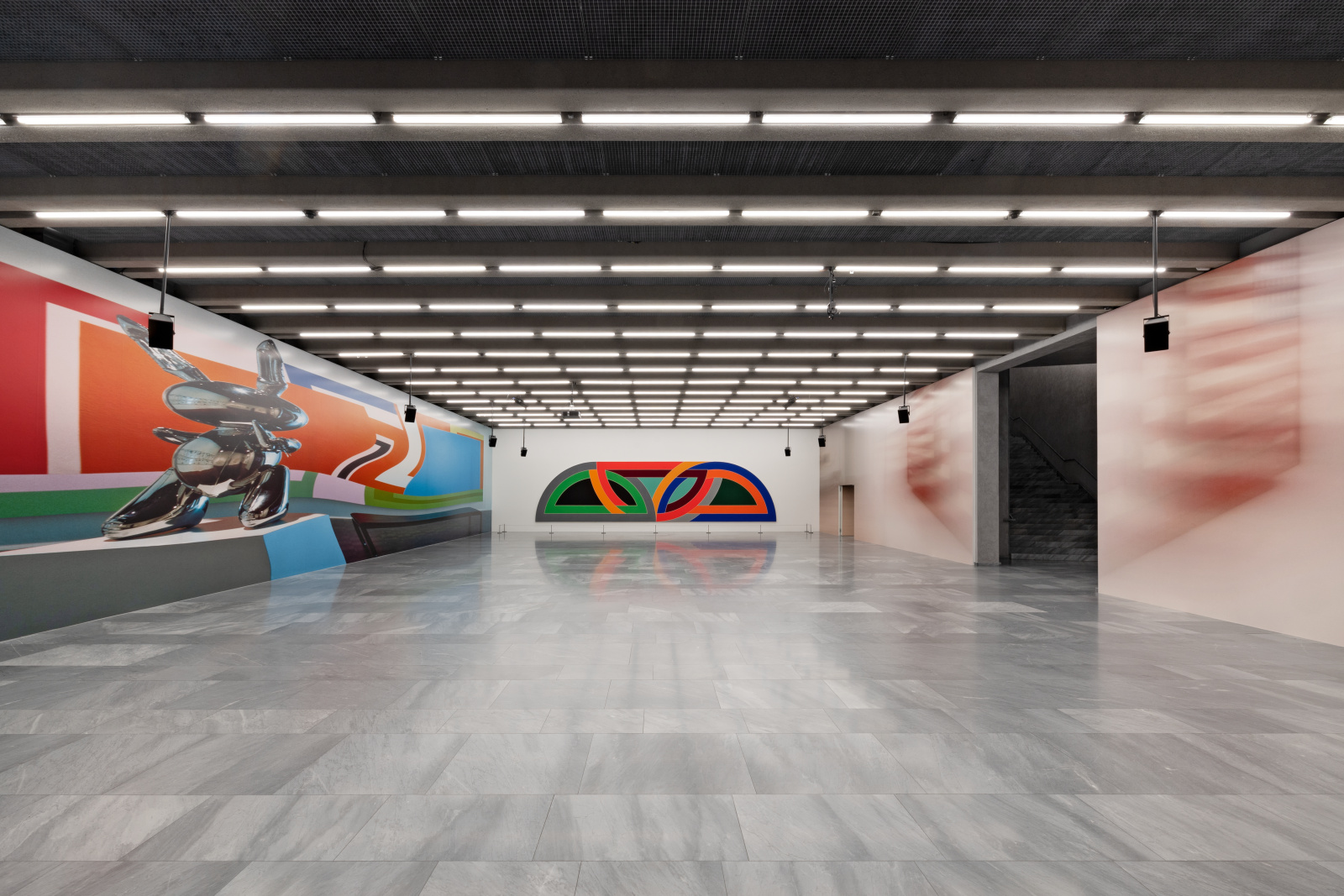 Louise Lawler, installation view with Frank Stella, Damascus Gate. Variation I, 1969–1970, Kunstmuseum Basel, 2024, Courtesy the artist and Sprüth Magers / © 2024, ProLitteris, Zurich, Photo: Gina Folly