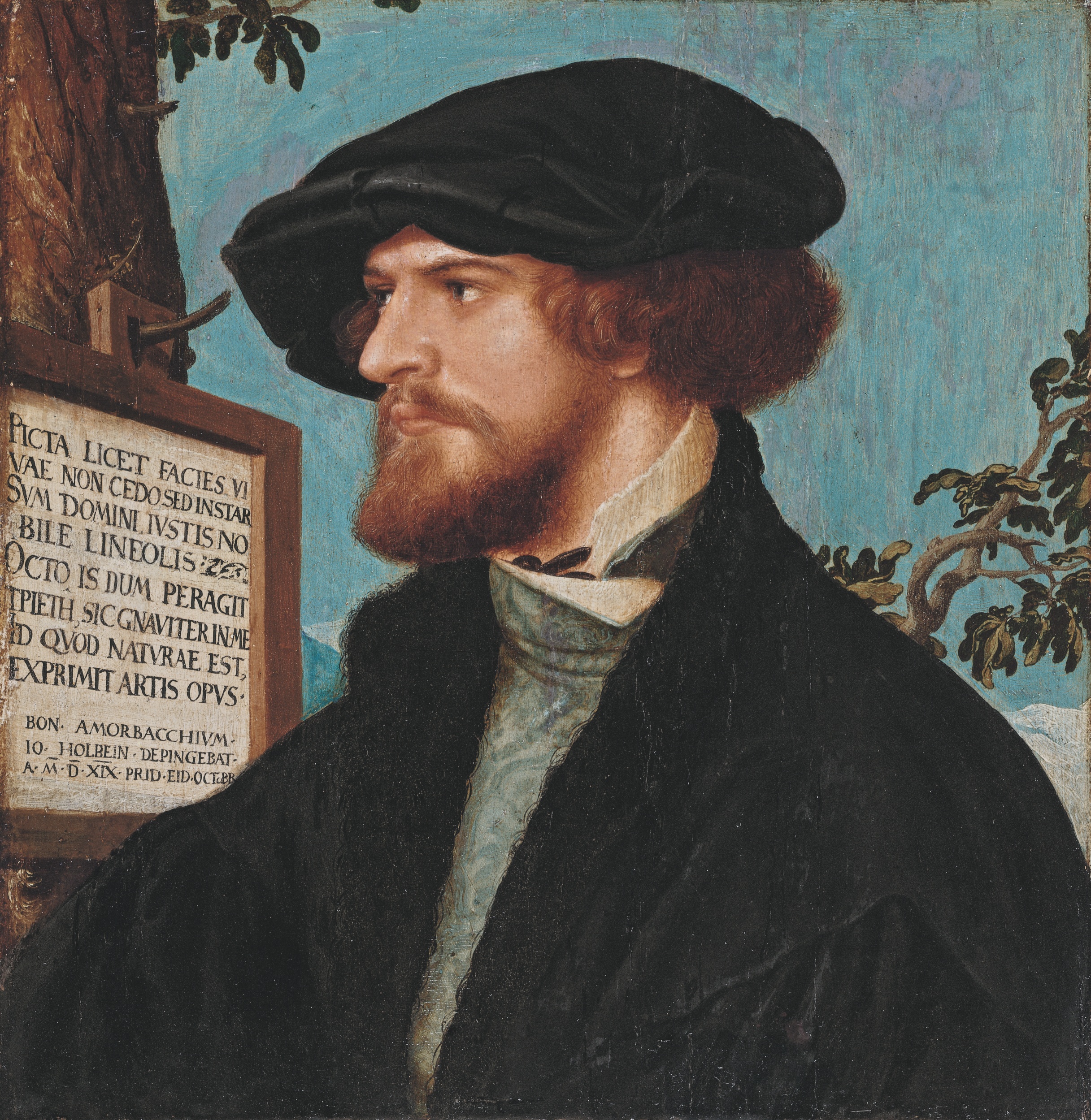 Hans Holbein d.J., Bildnis des Bonifacius Amerbach, 1519. Kunstmuseum Basel, Amerbach-Kabinett