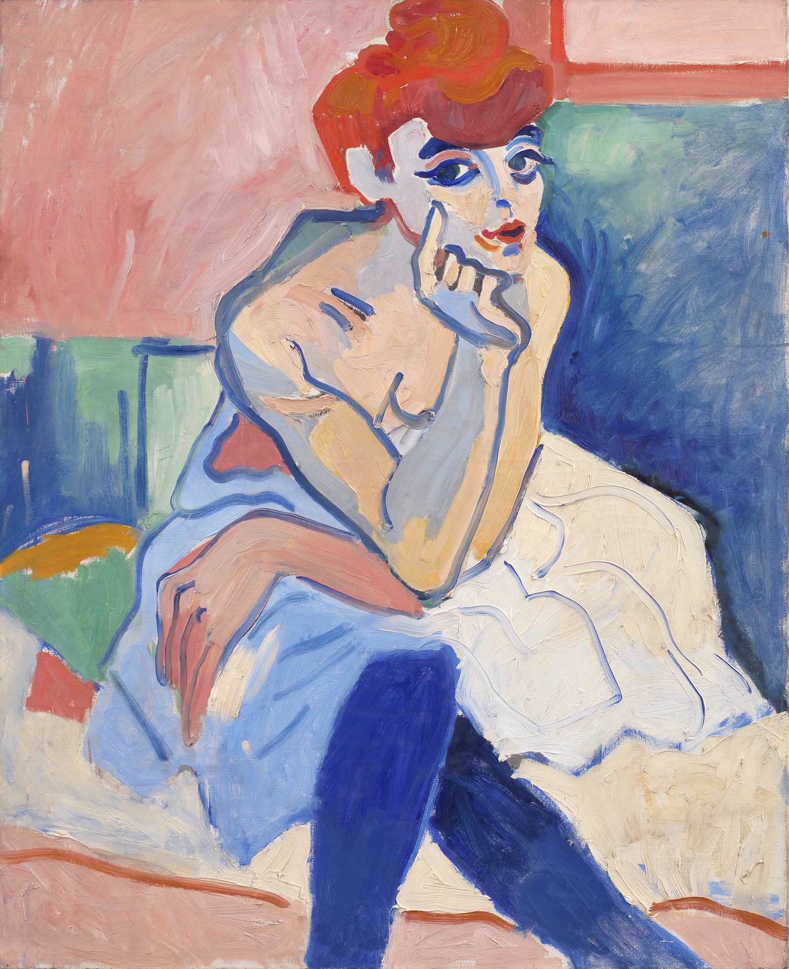 André Derain, La femme en chemise, 1905, Statens Museum for Kunst, Kopenhagen © 2023, ProLitteris, Zurich