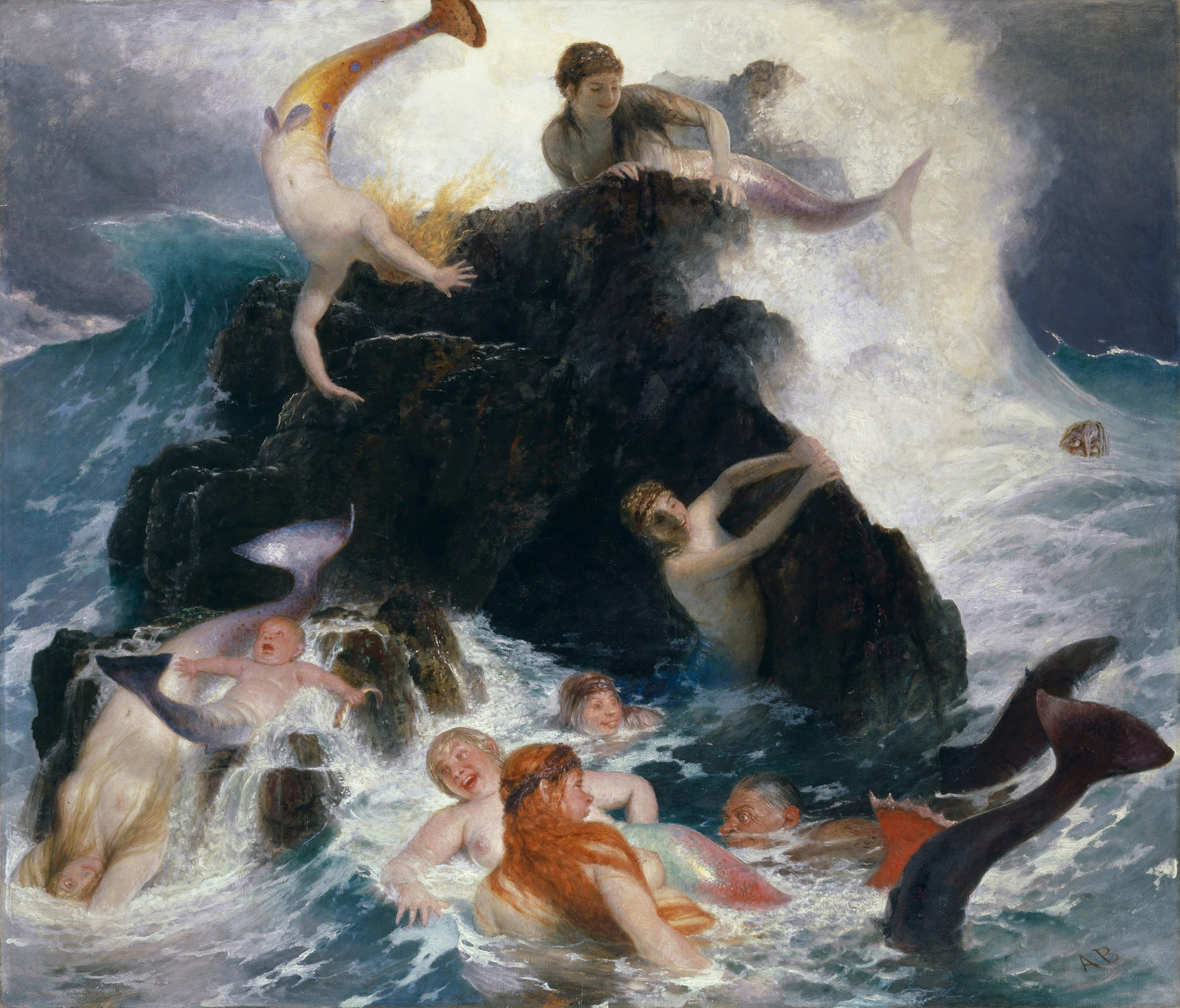 Arnold Böcklin, Das Spiel der Nereïden, 1886. Kunstmuseum Basel, Ankauf mit Mitteln aus dem Birmann-Fonds und einer Aufzahlung des Kunstmuseums Basel