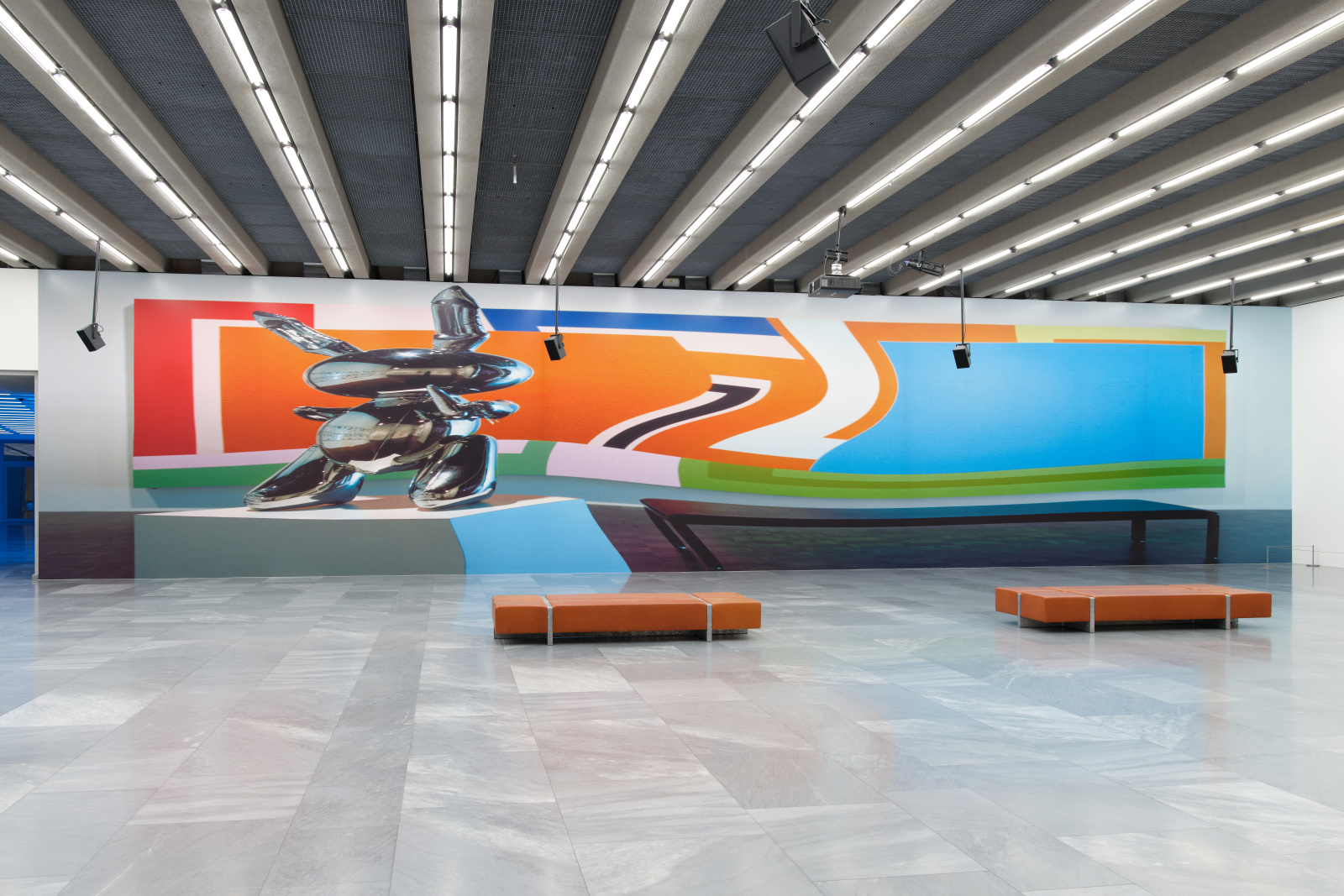 *Louise Lawler, (Bunny) Sculpture and Painting (adjusted to fit, distorted for the times), 1999/2015/2019, Courtesy the artist and Sprüth Magers, Photo: Gina Folly*