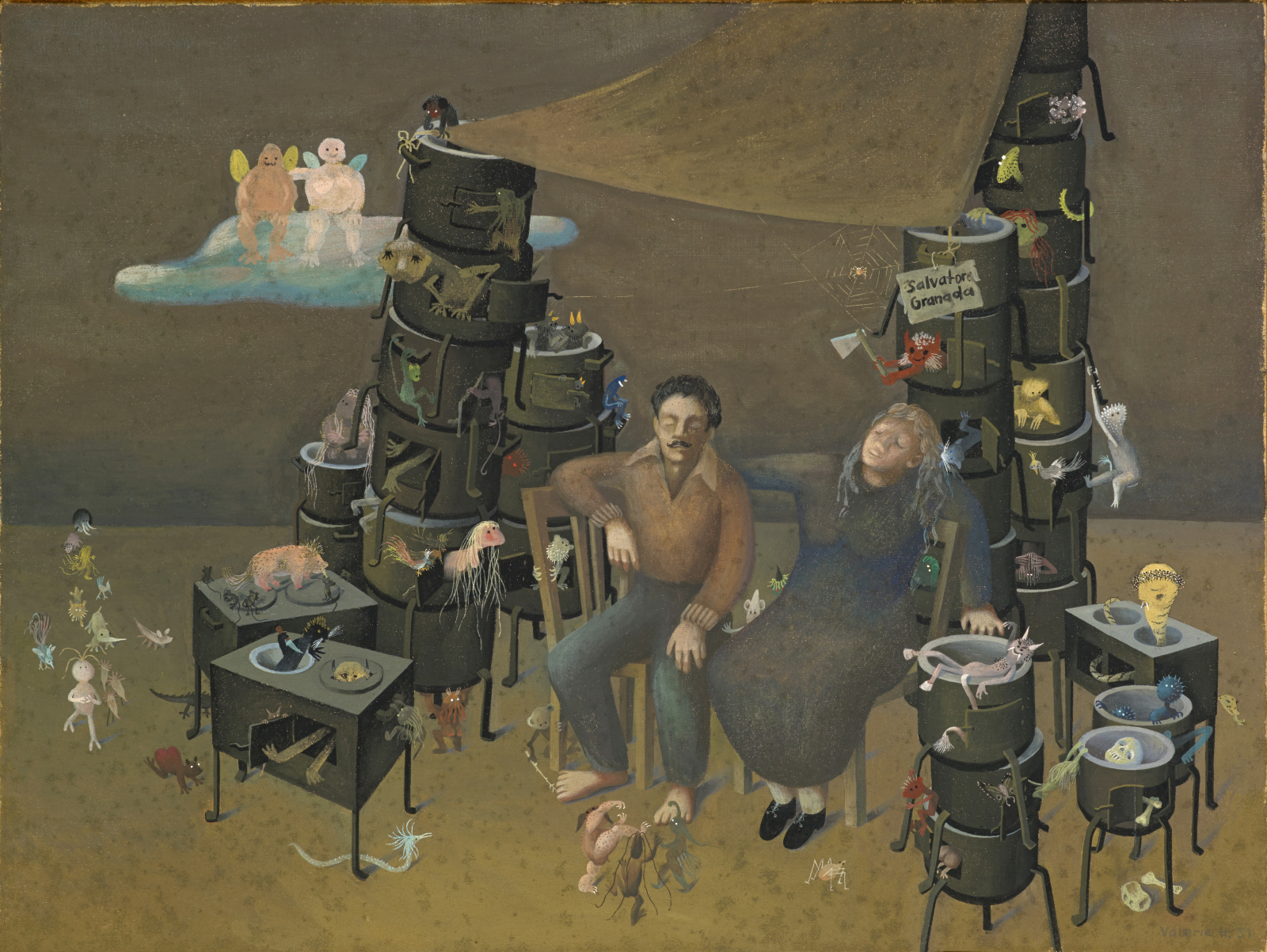 Valery Heussler, Der Ofenhändler, 1951, © Nachlass der Künstlerin, Creditline: Kunstmuseum Basel, Ankauf mit Mitteln aus dem Schiess-Fonds, Photo: Martin P. Bühler