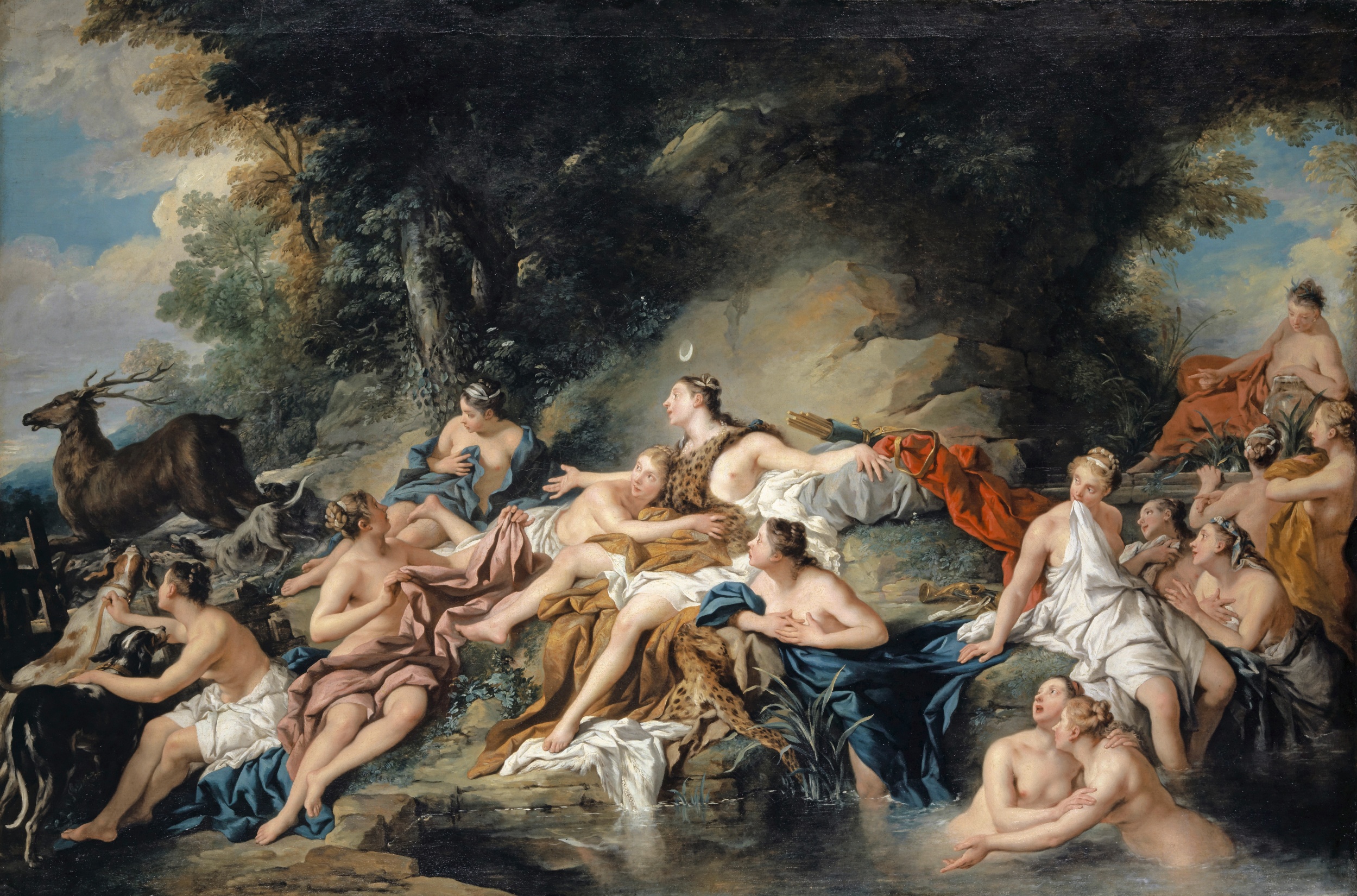 Jean-François de Troy, Diana und Aktäon, 1734. Kunstmuseum Basel
