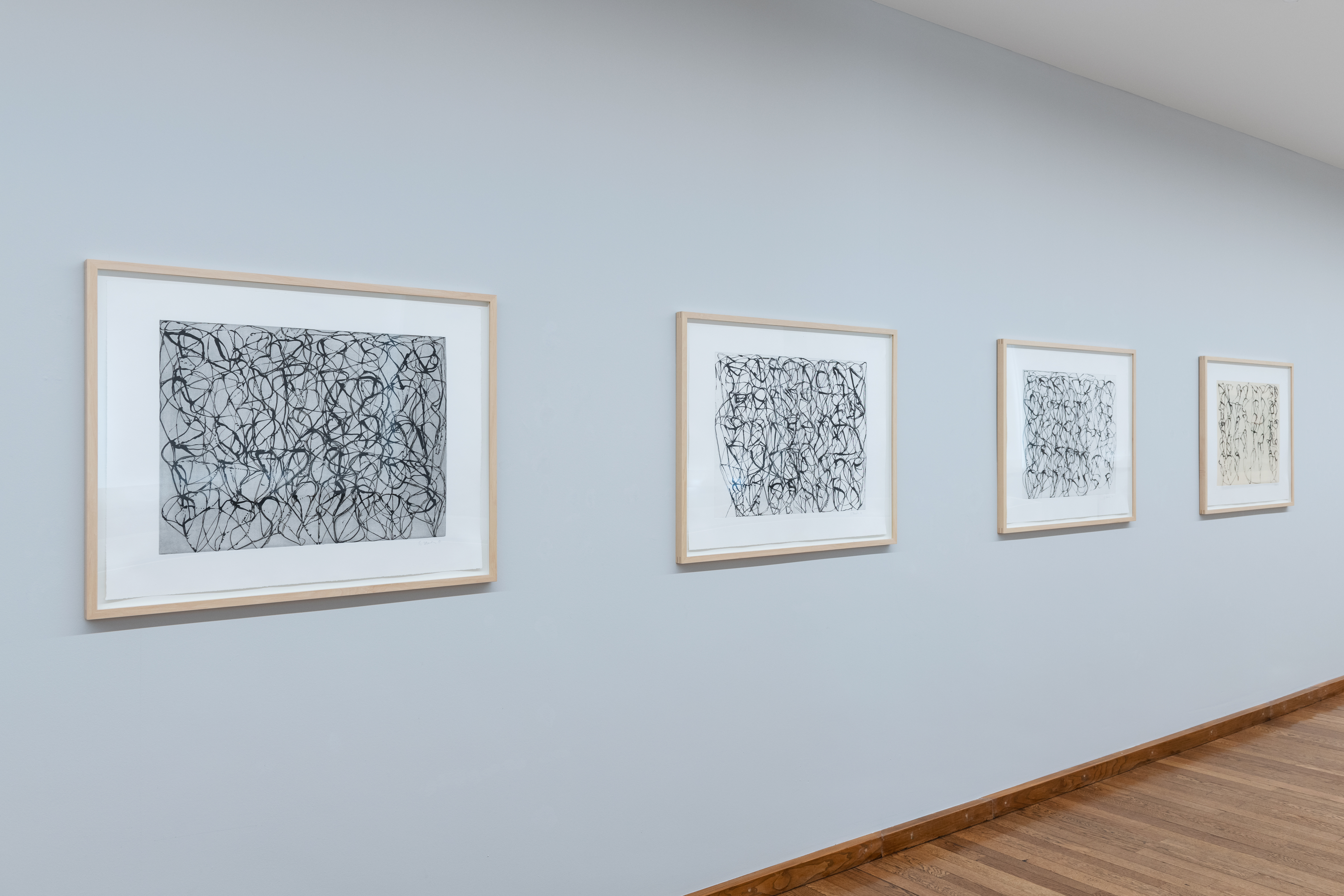 Brice Marden: Cold Mountain Series, Zen Studies, Kunstmuseum Basel, Kupferstichkabinett, Foto: Jonas Hänggi, ©2022, ProLitteris, Zurich