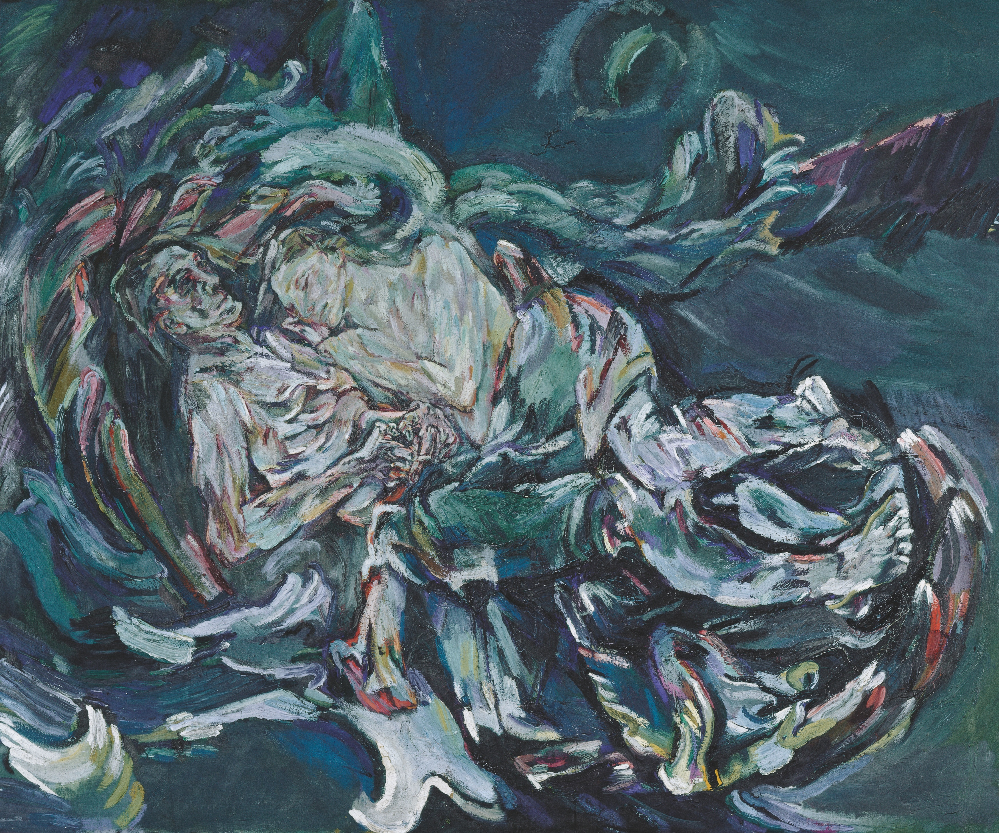 Oskar Kokoschka, Die Windsbraut, 1913. Kunstmuseum Basel, mit einem Sonderkredit der Basler Regierung erworben