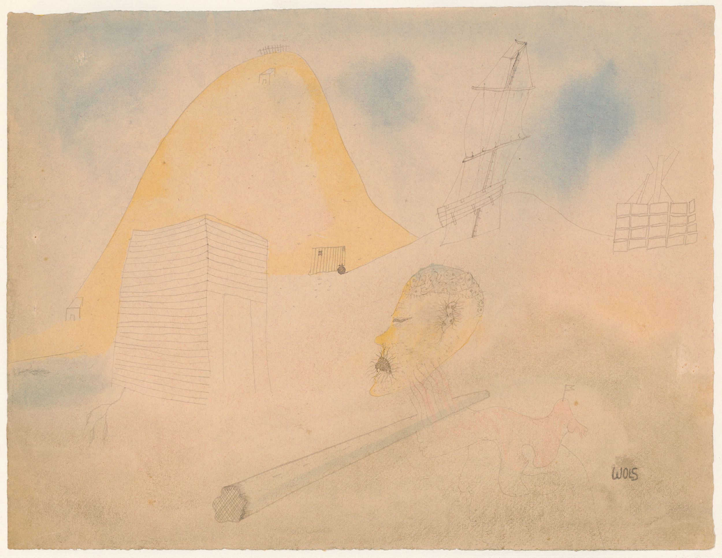 Wols, Ohne Titel, um 1940, Kunstmuseum Basel, Kupferstichkabinett, Karl August Burckhardt-Koechlin-Fonds, Foto: Jonas Schaffter