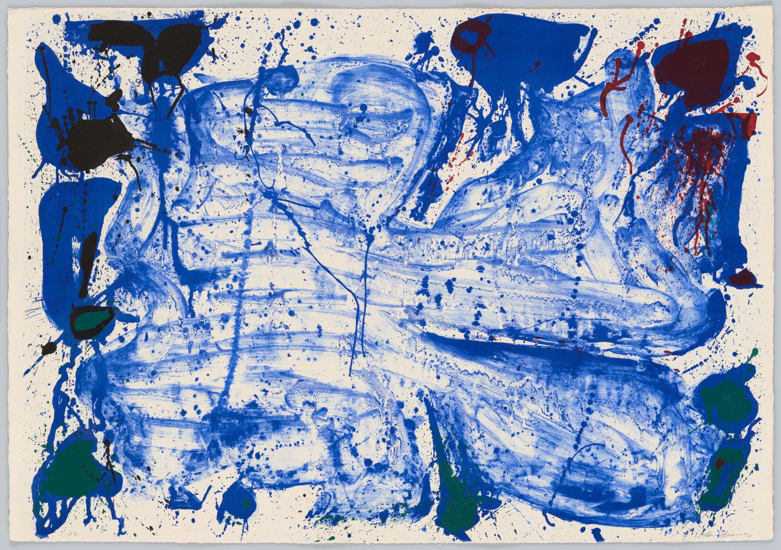 Sam Francis, Coldest Stone, 1960, Kunstmuseum Basel, Foto: Jonas Hänggi, © Sam Francis Foundation, California / 2022, Pro Litteris, Zurich