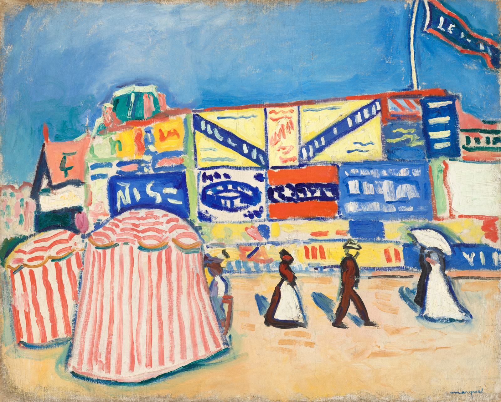 Albert Marquet, «Affiches à Trouville», 1906, National Gallery of Art, Washington, Collection of Mr. and Mrs. John Hay Whitney