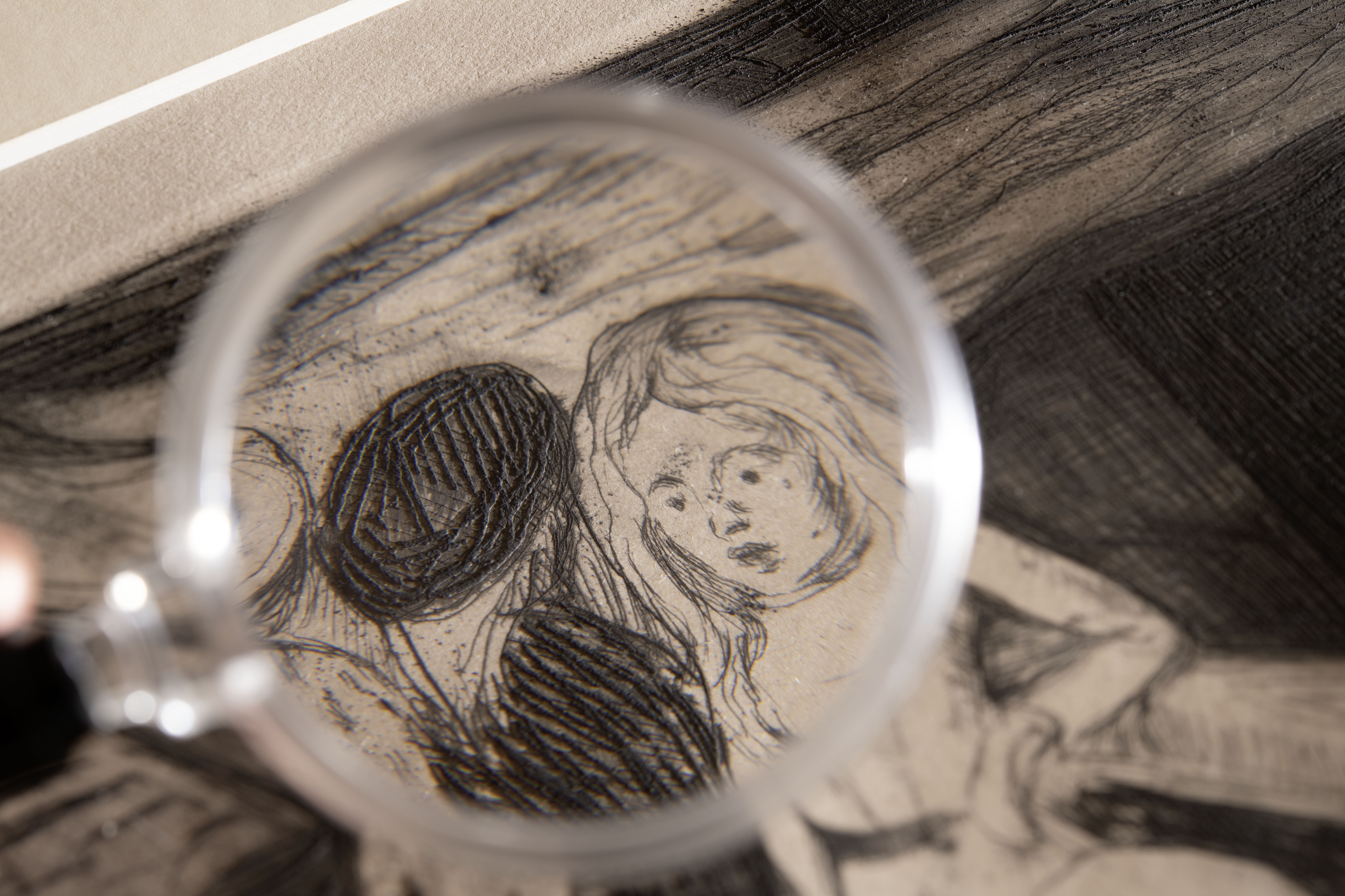 Edvard Munch (1863–1944), Mädchen auf einer Landungsbrücke, 1903, Linienradierung und Kaltnadel, Kunstmuseum Basel, Kupferstichkabinett, Inv. 1950.264, Ankauf 1950