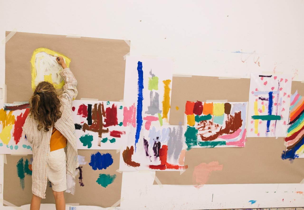 Kindervernissage: Farben und Flächen