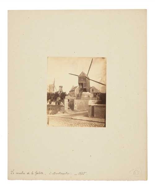 Unbekannt, Moulin de la Galette in Paris, Albuminabzug, 1865
© als Sammlung by Jacques Herzog und Pierre de Meuron Kabinett, Basel.