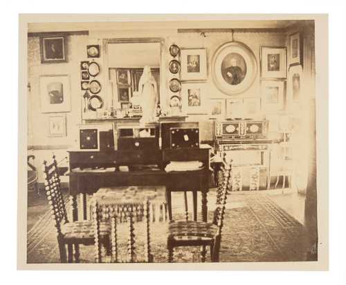 De Chazelle, Gesellschaftszimmer, Albuminabzug, 1870–1895
© als Sammlung by Jacques Herzog und Pierre de Meuron Kabinett, Basel.